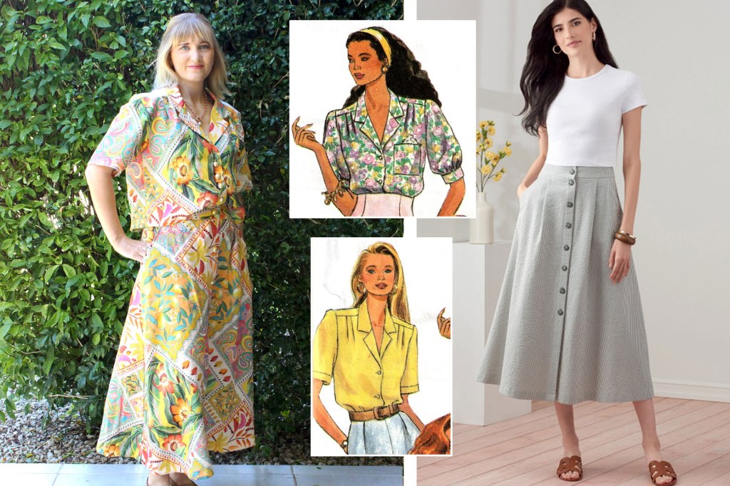 Simplicity skirt and shirt copycat&nbsp;outfit