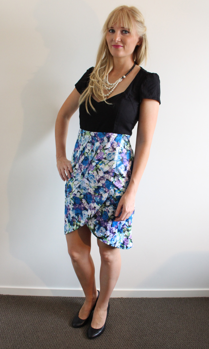 Lekala Dress with Wrap Skirt